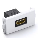Gniazdko panel ze złączem HDMI prostym do montażu w ramce Ugreen 20316 - biały