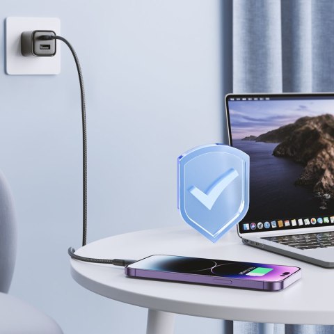 Przewód kabel iPhone Surpass Series USB-C - Lightning 20W 1.2m czarny