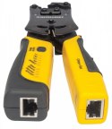 Zaciskarka wtyków RJ411/RJ12/RJ22/RJ45 z testerem okablowania