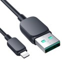 Kabel przewód do iPhone Lightning - USB 2.4A 480Mbps 2m czarny