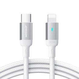 Wytrzymały kabel do iPhone A10 Series w oplocie USB-C - Lightning 20W 2m biały