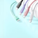 Kabel przewód do iPhone Multi-Color Series USB-A - Lightning 3A 1m zielony