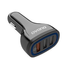 Ładowarka samochodowa 3x USB Quick Charge 3.0 QC3.0 2.4A 18W czarny