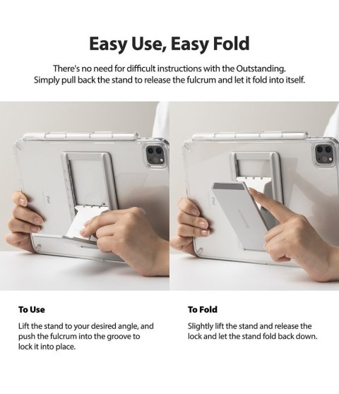 Sztywne etui z żelową ramką i podstawką do Galaxy Tab S7 11'' Fusion Combo Outstanding szary