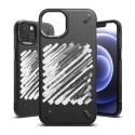 Wytrzymałe etui pokrowiec iPhone 13 mini Onyx Design Paint czarny