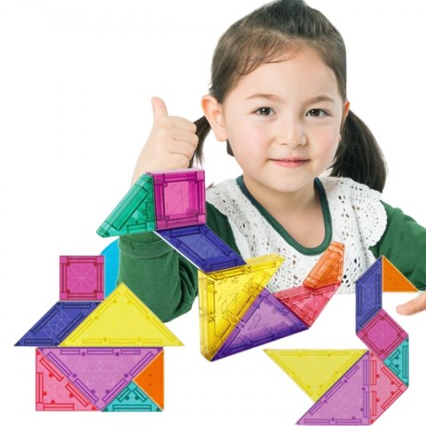 WOOPIE Tangram Klocki Magnetyczne Puzzle 3D