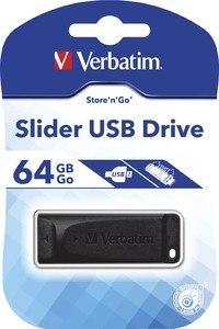 Pendrive Slider 64GB Black