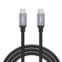CB-CD5 nylonowy kabel USB C - USB C | 1m | 5 Gbps | 5A | 60W PD | 20V
