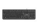 Klawiatura Trout Slim 1.8m czarna USB