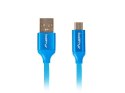 Kabel Premium USB micro BM - AM 2.0 1.8m niebieski QC 3.0