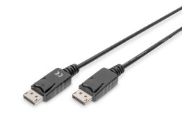 Kabel połączeniowy DisplayPort z zatrzaskami 1080p 60Hz FHD Typ DP/DP M/M czarny 3m