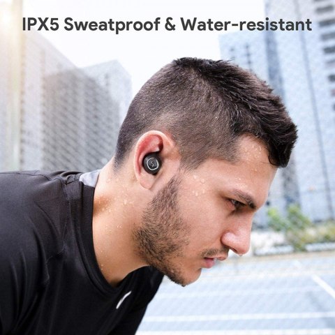 EP-T10 True Wireless TWS słuchawki bezprzewodowe Bluetooth 5 | wodoodporne IPX5 | dotykowe | 28h pracy | 10mm przetwornik | łado