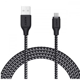 CB-AM1 nylonowy kabel Quick Charge micro USB-USB | 1.2m | 480 Mbps