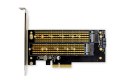 Karta rozszerzeń (Kontroler) M.2 NGFF/NVMe SSD PCIe 3.0 x4 SATA 110, 80, 60, 42, 30mm