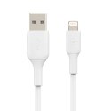 Kabel PVC USB-A to Lightning 2m White