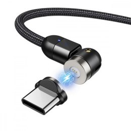 Magnetyczny kabel USB C 2m kątowy MCE475