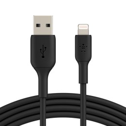 PVC USB-A to Lig htning 1m Black