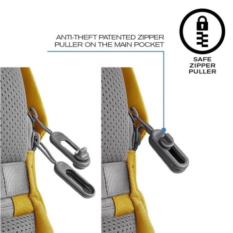Plecak antykradzieżowy BOBBY SOFT YELLOW