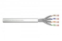 Kabel teleinformatyczny patchcordowy kat.6A, U/FTP, linka, AWG 27/7, LSOH, 100m, szary, karton