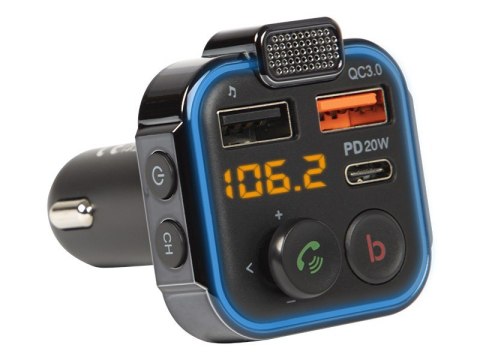 Transmiter FM Bluetooth 5.1+Qc3.0