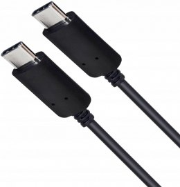 Kabel USB C - USB C 1m. silikonowy czarny