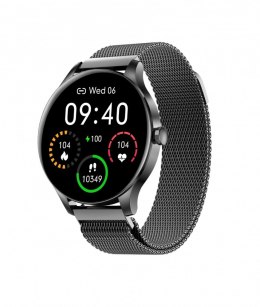 Smartwatch Classy czarny stalowy
