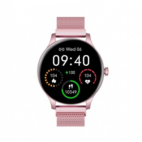 Smartwatch Classy różówy stalowy