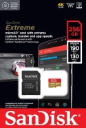 Karta pamięci Extreme microSDXC 256GB 190/130 MB/s A2 V30 U3