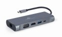 Adapter USB-C Hub USB-C PD GbE VGA HDMI 3xUSB 3.1 card audio