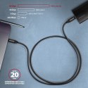 BUCM32-CM10A Kabel USB-C - USB-C 3.2 Gen 2, 1m, PD 100W, 5A, 4K HD, ALU, oplot, czarny
