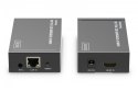 Przedłużacz/Extender HDMI 1080p 60Hz 120m po skrętce Cat.6/6A/7/8 HDCP 1.3 IR, zestaw