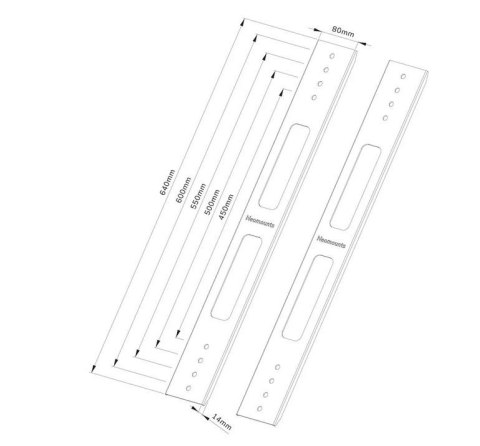 Uchwyt AWL-250BL16 800X450-600 ADPATER VESA