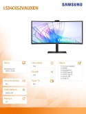 Monitor 34 cale ViewFinity S65VC VA 3440x1440 UWQHD 21:9 1xHDMI 1xDP 1xUSB-C (90W) 2xUSB 3.0 LAN (RJ45) 5ms HAS Webcam głośniki 