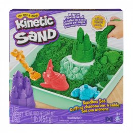 Piasek kinetyczny Kinetic Sand Zestaw Piaskownica Zielony