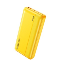 Powerbank 20000 mAh Fast Charging USB-C PD 20W + USB-A QC3.0 18W Żółty