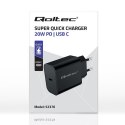 Ładowarka Super Quick PD | USB-C | 20W | 5-12V | 1.67-3A | Czarna