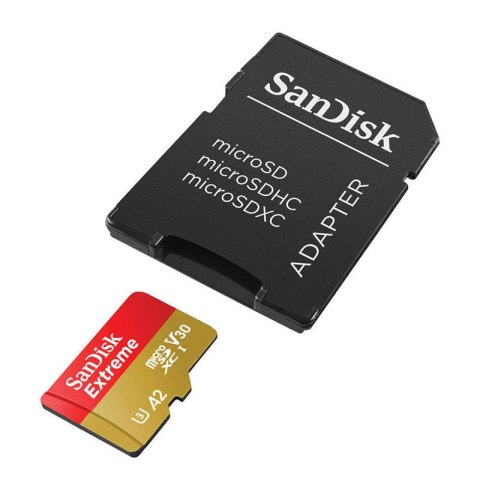 Karta pamięci SANDISK EXTREME microSDXC 128 GB 190/90 MB/s UHS-I U3 (SDSQXAA-128G-GN6MA)