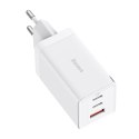 Ładowarka sieciowa Baseus GaN5 Pro 2xUSB-C + USB, 65W (biała)