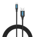 Kabel USB 2.0 A do Micro USB Vention COLBC 3A 0,25m czarny