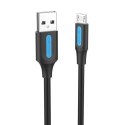 Kabel USB 2.0 A do Micro USB Vention COLBC 3A 0,25m czarny