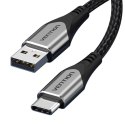 Kabel USB 2.0 A do USB-C Vention CODHF 3A 1m szary