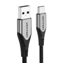 Kabel USB 2.0 A do USB-C Vention CODHG 3A 1,5m szary