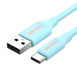 Kabel USB 2.0 A do USB-C Vention COKSF 3A 1m Jasnoniebieski