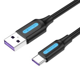 Kabel USB 2.0 A do USB-C Vention CORBD 5A 0,5m Czarny Typ PVC
