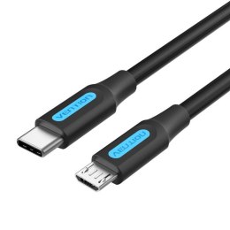 Kabel USB-C 2.0 do Micro USB Vention COVBF 2A 1m czarny