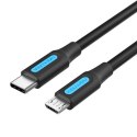 Kabel USB-C 2.0 do Micro USB Vention COVBH 2A 2m czarny