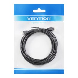 Kabel sieciowy UTP CAT6A Vention IBIBH RJ45 Ethernet 10Gbps 2m czarny typu Slim