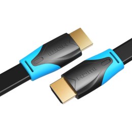 Płaski kabel HDMI Vention VAA-B02-L075, 0,75m, 4K 60Hz (czarny)