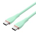 Kabel USB-C 2.0 do USB-C Vention TAWGF 1m, PD 100W, zielony silikonowy