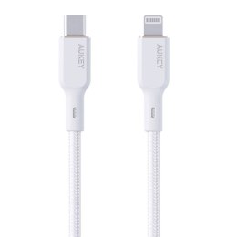 Kabel Aukey CB-NCL2 USB-C do Lightning 1.8m (biały)
